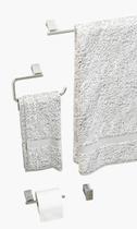 Kit Acessorios para Banheiro com 4 peças -Atlantis Toalheiro Simples Kit Acessorios para Banheiro com 4 peças -Atlantis Toalheiro Simples