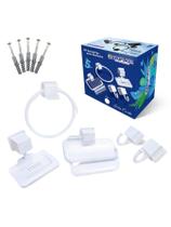 Kit Acessórios Para Banheiro Com 5 Peças Toalha Papel Gancho
