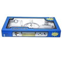 Kit Acessórios para Banheiro Cromado - Porta Toalhas - Linha Iris 5 Peças - Najalar - Ficone & Reis