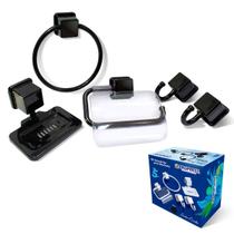 Kit Acessórios para Banheiro Desmontado com 5 pçs Arqplast