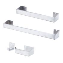 Kit Acessórios Para Banheiro Inox 4 Peças Escovado - Clean Básico Kit Acessórios Para Banheiro Inox 4 Peças Escovado - Clean Básico