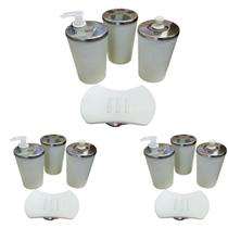 kit acessórios para banheiro Lavabo 3 Conjuntos Organizador kit acessórios para banheiro Lavabo 3 Conjuntos Organizador