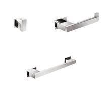 Kit Acessórios Para Banheiros 3 Peças Inox - Kromus KITRT3
