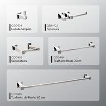 Kit Acessórios para Banheiros 5 peças inox - Kromus KITQD5
