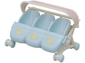 Kit Acessórios para Boneca Sylvanian Families - Carrinho para Trigêmeos 4 Peças Epoch