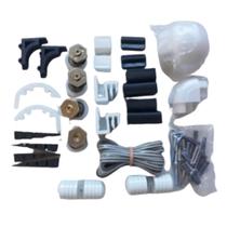 Kit Acessórios Para Box De Vidro De Canto - Alumínios Cometa Kit Acessórios Para Box De Vidro De Canto - Alumínios Cometa