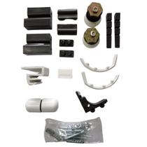 Kit Acessórios Para Box De vidro Frontal - Alumínios Cometa Kit Acessórios Para Box De vidro Frontal - Alumínios Cometa
