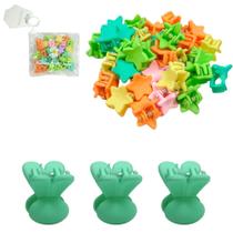 Kit acessorios para cabelo mini piranha com 30 pecas