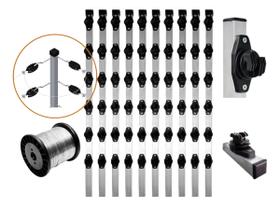 Kit Acessórios para Cerca Elétrica Sem Central Até 55 Metros Kit Acessórios para Cerca Elétrica Sem Central Até 55 Metros