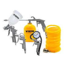 Kit Acessórios Para Compressor 5 Peças Pistola De Gravidade FST033 - Fasterr