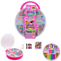 Kit Acessórios Para Fazer Pulseiras Colares Miçangas Maleta Bijuteria Para Meninas Infantil Colecionavel - DM Toys