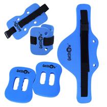 Kit Acessórios para Hidroginástica Contendo Colete Halter Caneleira em EVA Getshow Kit Acessórios para Hidroginástica Contendo Colete Halter Caneleira em EVA Getshow
