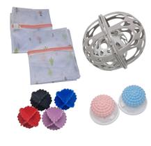 Kit Acessórios Para Lavar Roupas na Máquina com 9 peças Kit Acessórios Para Lavar Roupas na Máquina com 9 peças