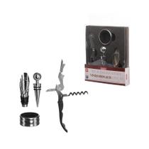 Kit Acessórios para Vinho Monaco 4 peças - Hauskraft