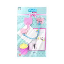 Kit Acessórios Petit Baby Cuidados para sua Bonequinha com Chupeta Fralda e Mais Menina Presente