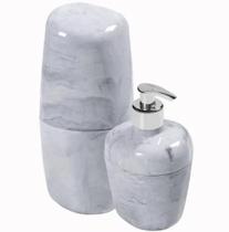 Kit Acessórios Pia Banheiro Lavabo Plástico Astra Kit Acessórios Pia Banheiro Lavabo Plástico Astra