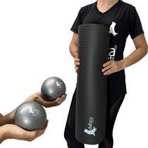 Kit Acessórios Pilates e Exercícios Colchonete DS1020 + Par de Bolas DS1060 Dafoca Sports