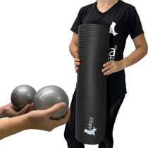 Kit Acessórios Pilates e Exercícios Colchonete DS1020 + Par de Bolas DS1061 Dafoca Sports