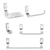 Kit Acessórios pra Banheiro Top Cromado 5 peças - Docol Kit Acessórios pra Banheiro Top Cromado 5 peças - Docol