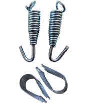 Kit Acessórios Rede de Dormir PAR Mola Alongadora + PAR Protetor de Punho Aço Zincado Kit Acessórios Rede de Dormir PAR Mola Alongadora + PAR Protetor de Punho Aço Zincado