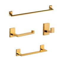 Kit Acessorios Slim Luxury Gold 4 Pecas - Ouse Metais Kit Acessorios Slim Luxury Gold 4 Pecas - Ouse Metais