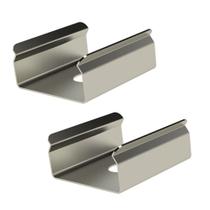 Kit Acessórios Taschibra Para Perfil Embutir 0,9x2,4cm Vertex 24 Preto