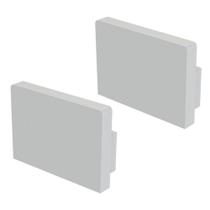 Kit Acessórios Taschibra Para Perfil Sobrepor 1,4x2cm Vertex 20 Branco