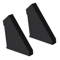 Kit Acessórios Taschibra Para Perfil Sobrepor 1,5x1,7cm Vertex L15 Preto
