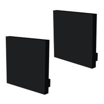 Kit Acessórios Taschibra Para Perfil Sobrepor Cimo Preto