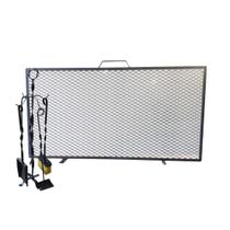 Kit Acessórios Torcido Lareira Tela de Proteção 60x33 Kit Acessórios Torcido Lareira Tela de Proteção 60x33