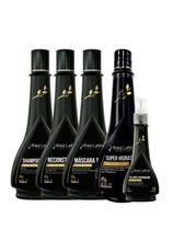Kit Acetinada completo Raiz latina com super 5 em 1 500ml Selante 100ml