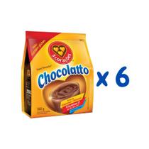 Kit Achocolatado em Pó Chocolatto Três Corações com 6 unidades de 560g cada