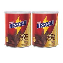 Kit Achocolatado Em Pó Nescau 60% Cacau - Nestlé 2 Unidades 180g Kit Achocolatado Em Pó Nescau 60% Cacau - Nestlé 2 Unidades 180g