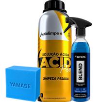Kit Acid Autolimpe e Blend Spray Vonixx Limpeza Pesada Cera Brilho e Proteção Kit Acid Autolimpe e Blend Spray Vonixx Limpeza Pesada Cera Brilho e Proteção