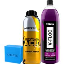 Kit Acid Autolimpe e V floc Vonixx Limpeza Pesada Concentrada Kit Acid Autolimpe e V floc Vonixx Limpeza Pesada Concentrada