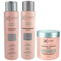 Kit Acidificante 1 Shampoo 1 Condicionador 500ml 1 Máscara 500g Voga Kit Acidificante 1 Shampoo 1 Condicionador 500ml 1 Máscara 500g Voga