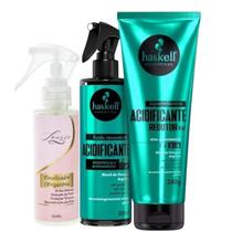 Kit Acidificante 1 Shampoo 300ml 1 Fluído 200ml Haskell+Finalizador Obrigatório Lourre 120ml Kit Acidificante 1 Shampoo 300ml 1 Fluído 200ml Haskell+Finalizador Obrigatório Lourre 120ml