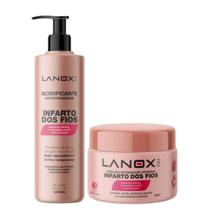 Kit Acidificante 300ml +Máscara Infarto dos Fios 250g Lanox