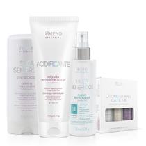 Kit Acidificante Fluído Multibenefícios Cronograma Capilar Superdoses de Reparação Seca Sem Frizz Amend Essencial
