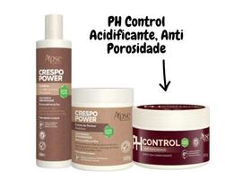 Kit Acidificante PH Control, Gelatina e Creme Crespo Apse - Apse Cosmetics