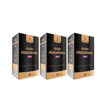 Kit Ácido Hialurônico Gold Lab Com 3 Caixas De 30 Cáps Cada