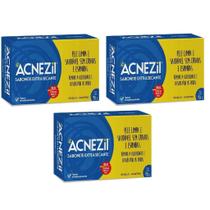 Kit Acnezil 3 sabonete extrassecante combate acne 3x90g pele mista/oleosa contra cravo e espinha = acnase