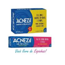 Kit Acnezil sabonete extrassecante 90g + acnezil gel secativo 10g contra cravos e espinhas = acnase - CIMED