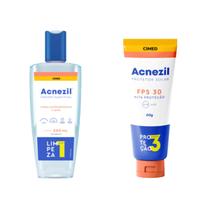 Kit Acnezil Sabonete Líquido + Protetor Solar Facial
