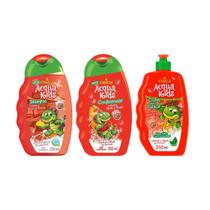 Kit Acqua Kids Shampoo 250Ml + Cond Liso 250Ml+Creme Pentear