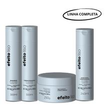 Kit Acquaflora Efeito Liso Sh+Cond+Masc+Hid s/ Enxague