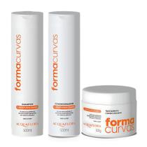 Kit Acquaflora Forma Curvas Com 3 Tratamento Condicionante