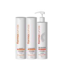 Kit Acquaflora Forma Curvas Duo e Creme de Pentear Cachos (3 produtos)
