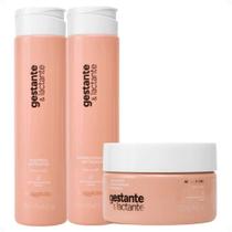 Kit Acquaflora Gestante e Lactante Antiqueda: Shampoo, Condicionador 250ml e Máscara Capilar 250g