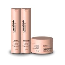 Kit Acquaflora Reequilíbrio Estrutural Sh + Cond 300ml + Masc 250g Kit Acquaflora Reequilíbrio Estrutural Sh + Cond 300ml + Masc 250g